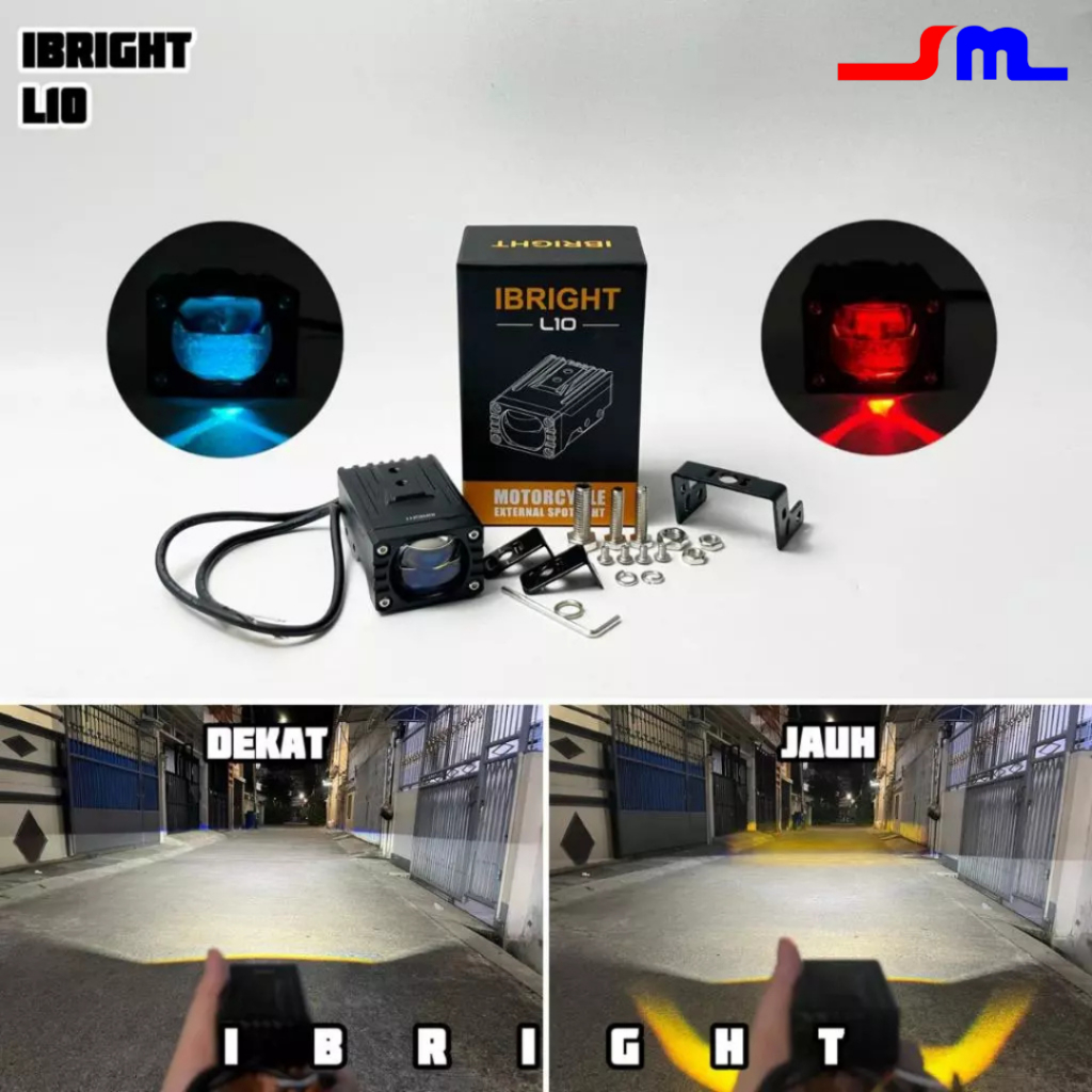 IBRIGHT L10 - สปอตไลท์เลนส์สีน้ําเงินบิลด์