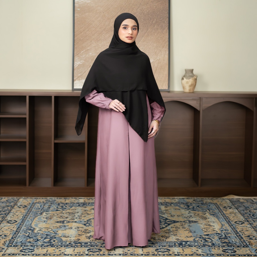 TUBITA – Alea Dress Rose Taupe – Simple Umrah & Abaya Invitation