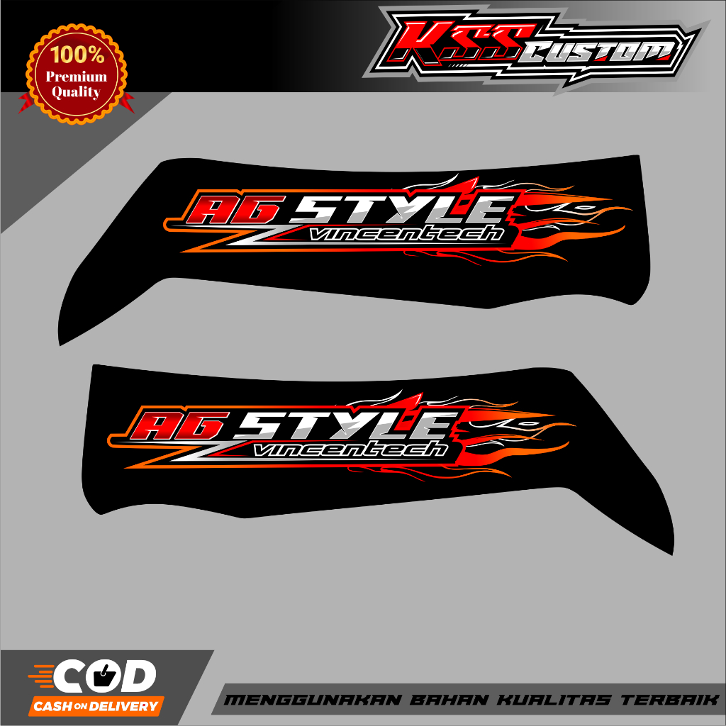 FIZR CUSTOM FIRE WING STICKERS - F1ZR CUSTOM ตัวแปรสติกเกอร์