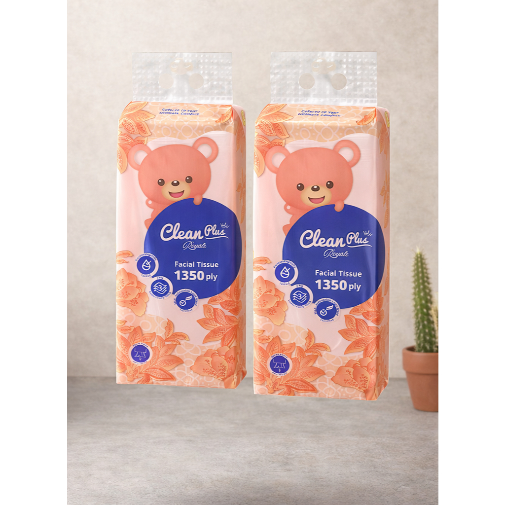 CLEANPLUS สิ่งแขวนของ TISSUE PACK ของ 2 พก