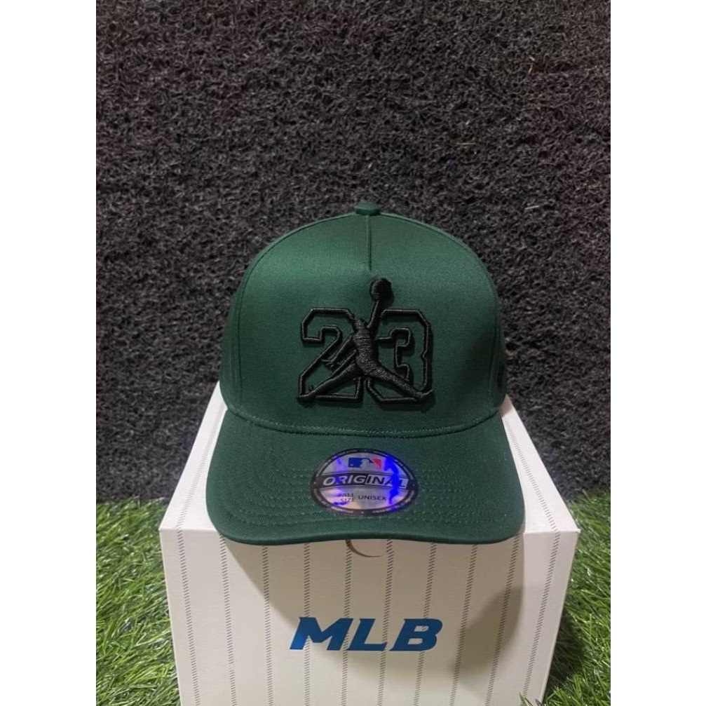 MLB BASEBALL CAP LOGO J0RDAN 23 หมวกสีเขียวดั้งเดิม / หมวกสามารถ / ชุดเต็ม
