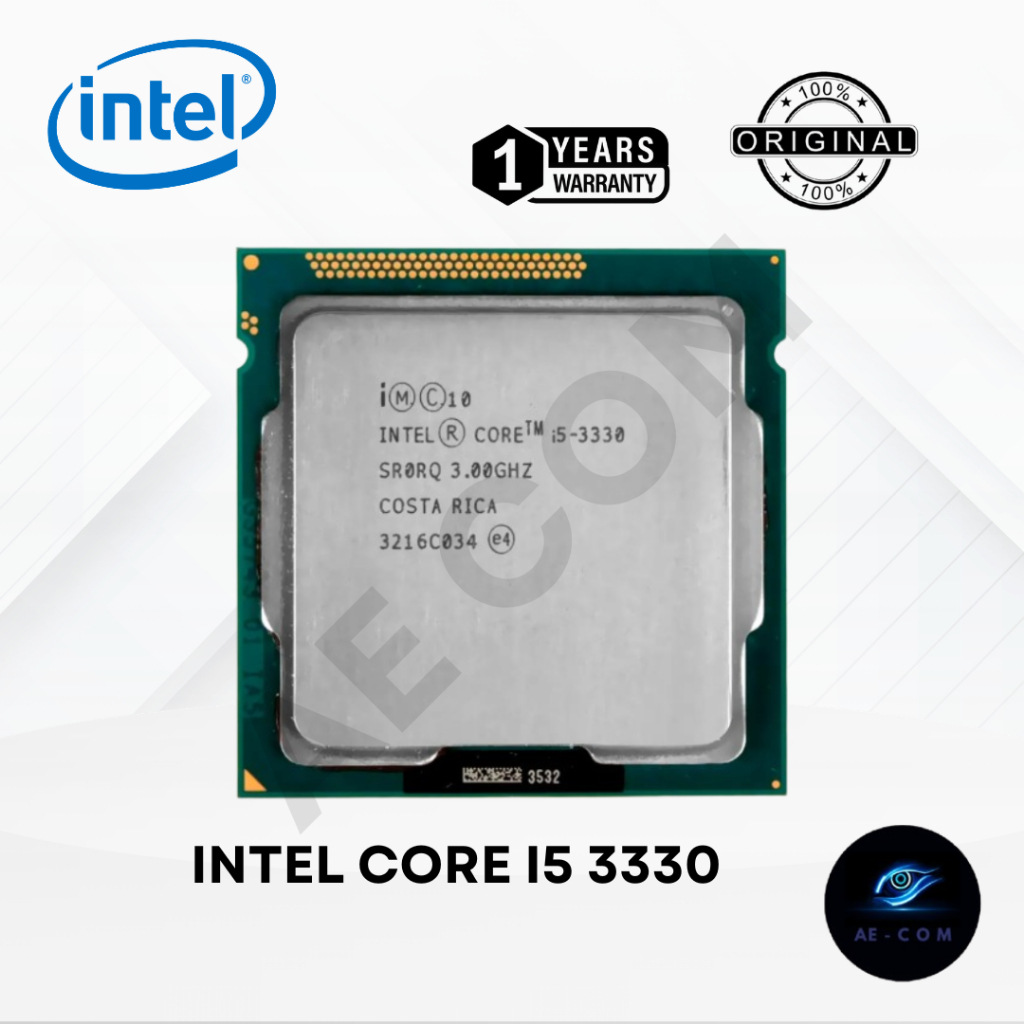 โปรเซสเซอร์ intel core i5 3330 ถาด 1155 - i5 3330 Gen 3