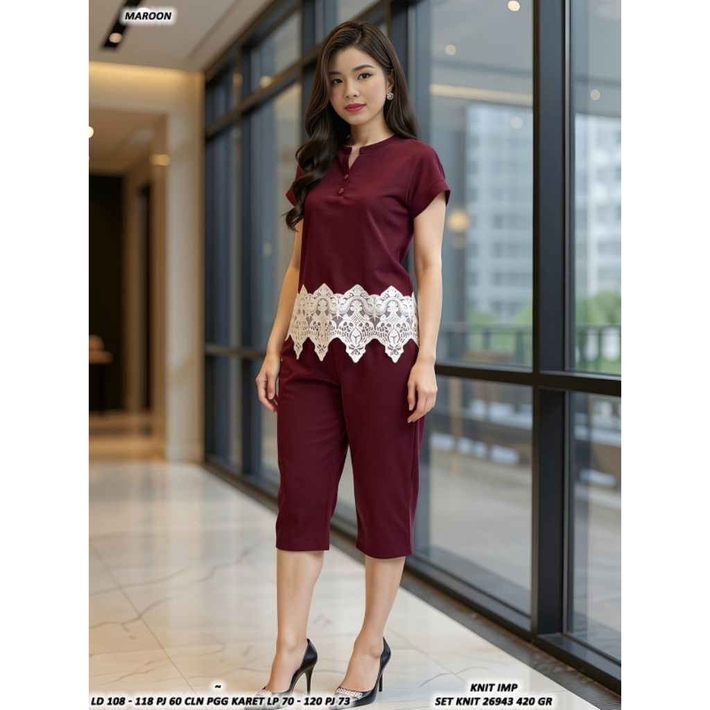 DS 26943 / JP 67900 / KC 55421 KNIT SET LD 108-118CM / IMP WOMENS KNIT SET