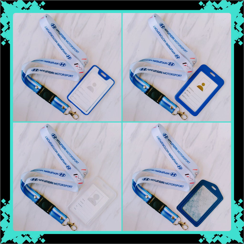 GANTUNGAN Hyundai Motorsport ID Card Lanyard & Frame, Holder, ID Card Holder