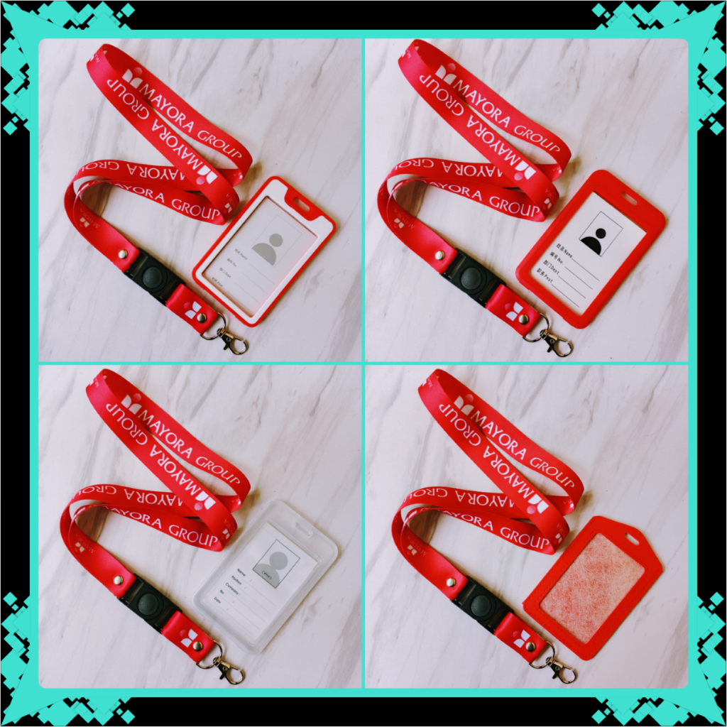 GANTUNGAN Mayora Group ID Card Lanyard & Frame, Holder, ID Card Holder
