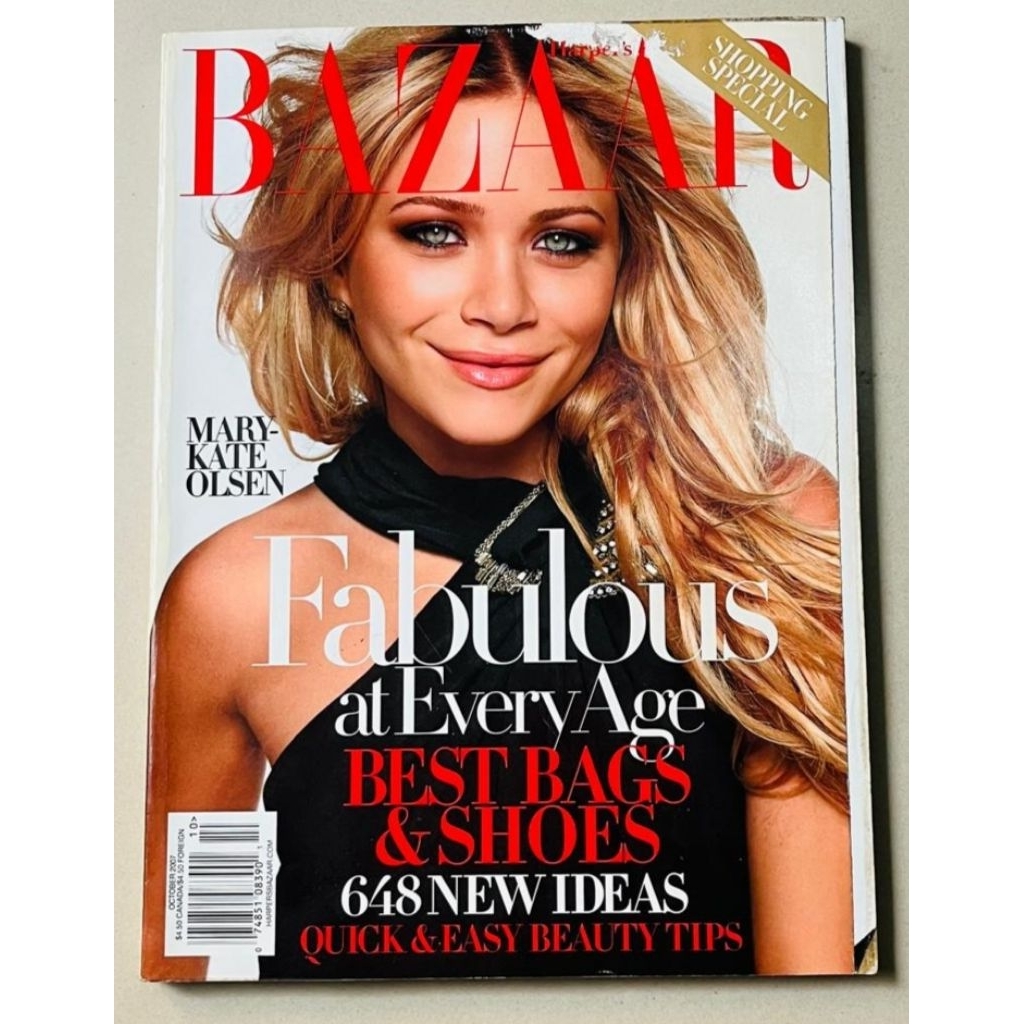 นิตยสาร Bazaar นําเข้าเดือนตุลาคม 2007: ปก Mary-Kate Olsen