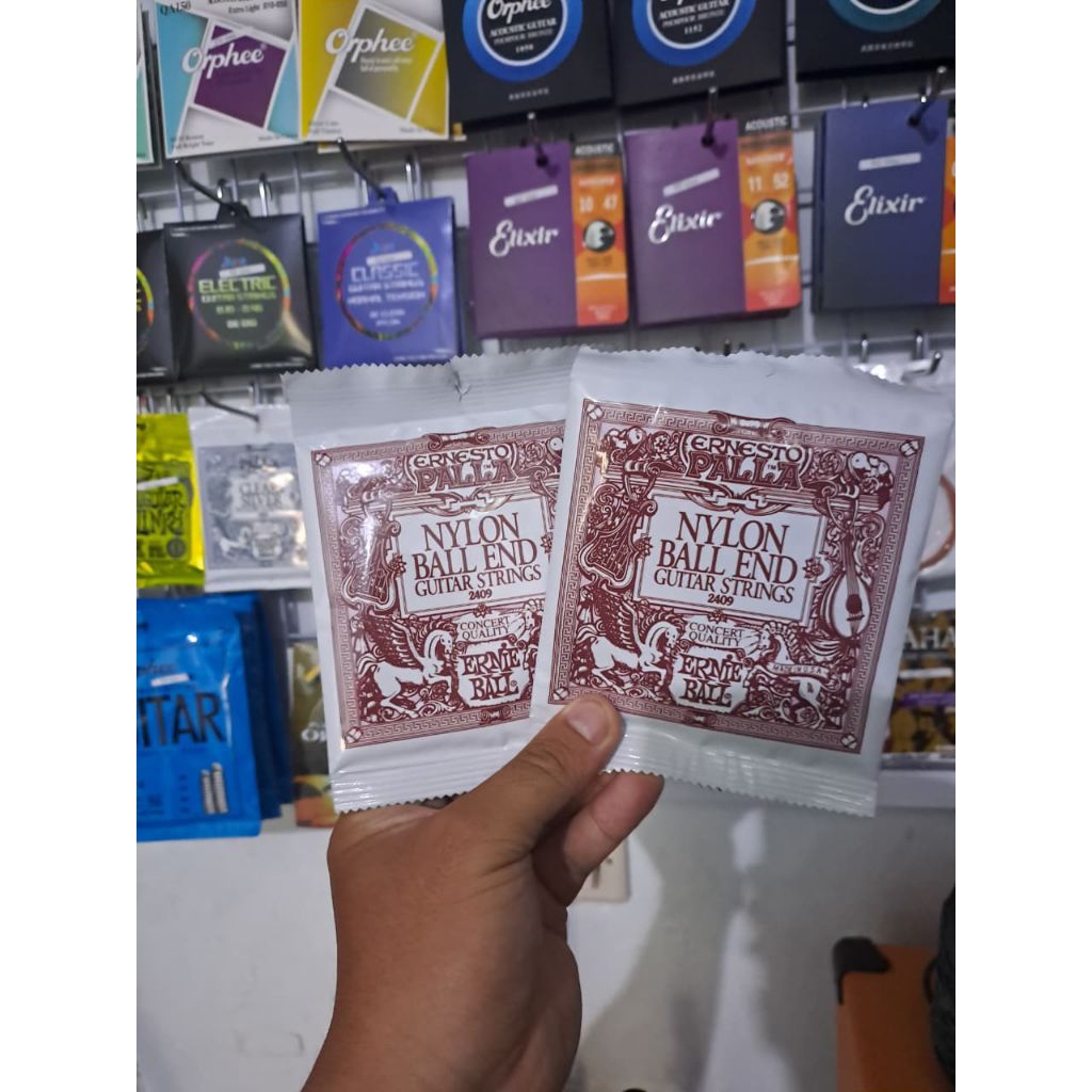 ERNIE BALL END 2409 FULLSET NYLON STRINGS / ERNIE BALL END CLASSIC GUITAR STRINGS 1 ชุดนําเข้า / ERN