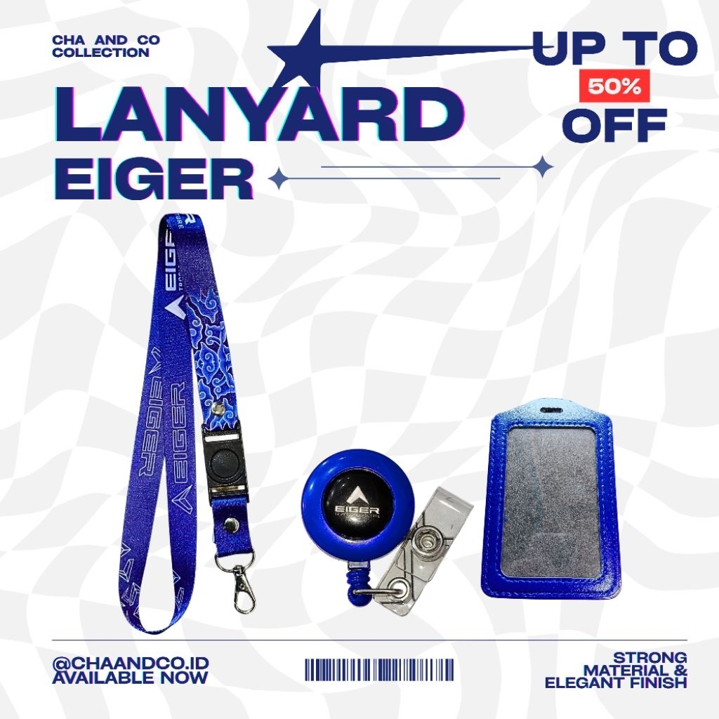 EIGER LANYARD / EIGER PREMIUM LANYARD - ส่งวันนี้