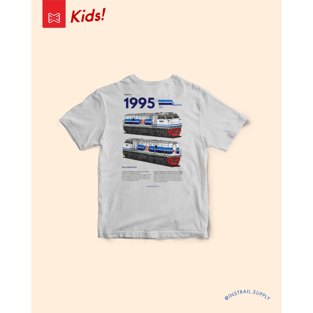 ด้านหลังใน 1995 - CC203 WnB GE Prototype Livery | เสื้อยืด TRAIN KIDS