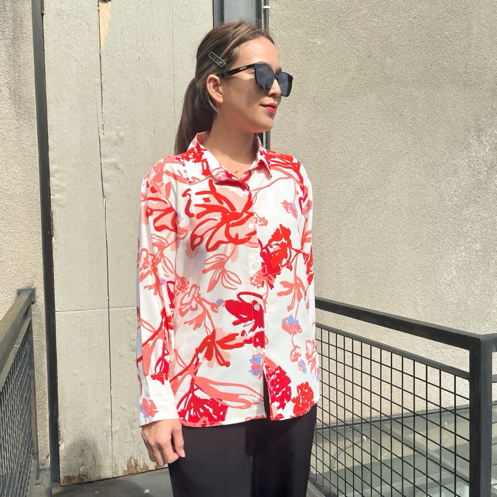 เสื้อเชิ้ตแขนยาวผู้หญิง KEMEJA ZANI