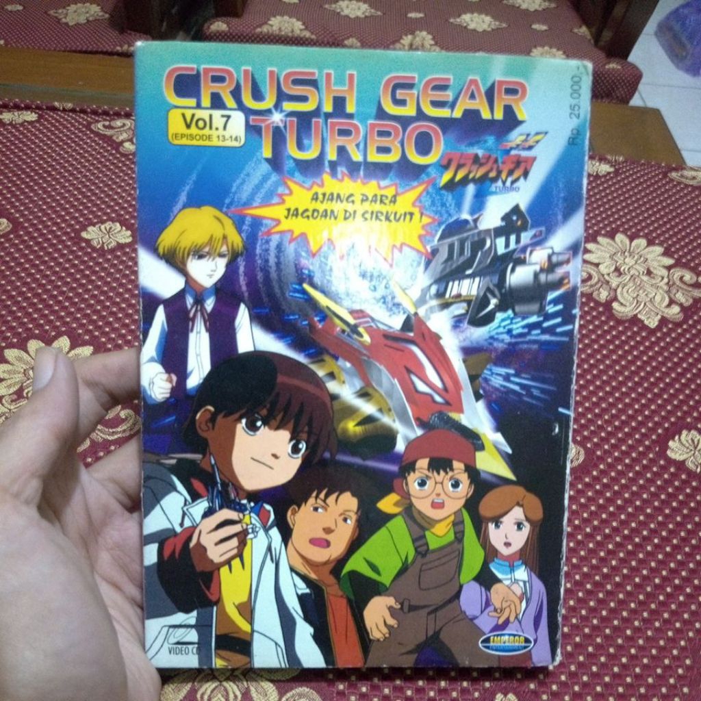 Original crush gear turbo vol.7 Childrens vcd Cassette