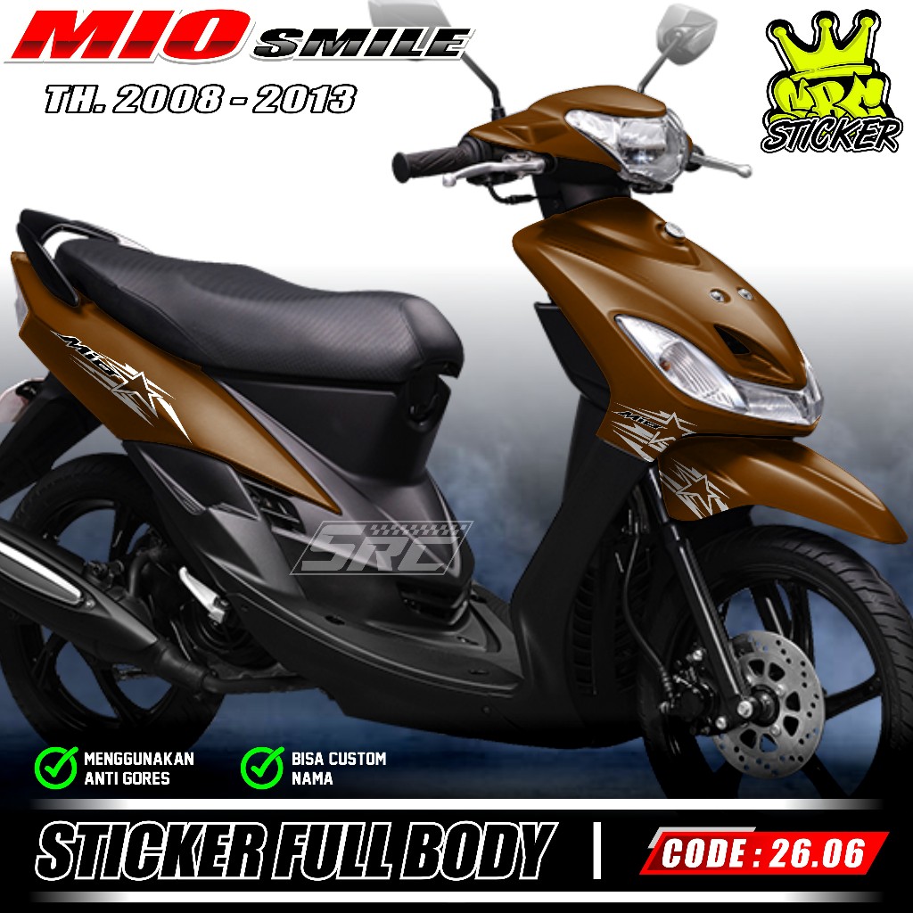 ล่าสุด Full Body Decal สติกเกอร์ Yamaha Mio Smile ปี 2008 2009 2010 2011 2012 2013 Decal สติกเกอร์ F