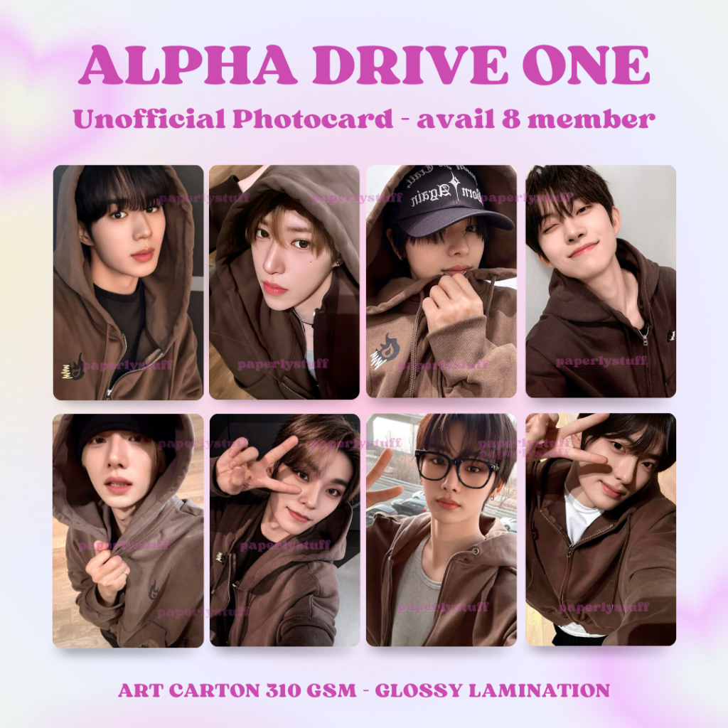 Photocard Alpha Drive One / ALD1 EUPHORIA MD POP UP HOODIE FREAK ALARM