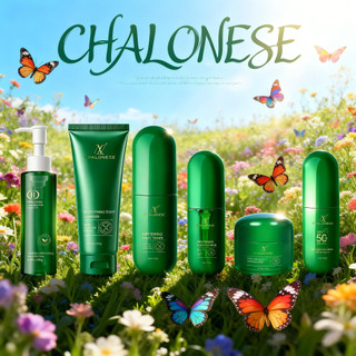 CHALONESE Paket Whitening & Hydrating – Solusi Wajah Kusam Jadi Cerah dan Lembap Samarkan Flek Perbaiki Skin Barrier Glowing Cerah Maksimal