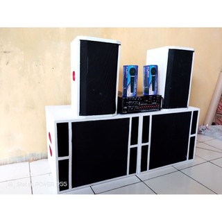 paket sound miniatur karaoke komplit 10  in spl double