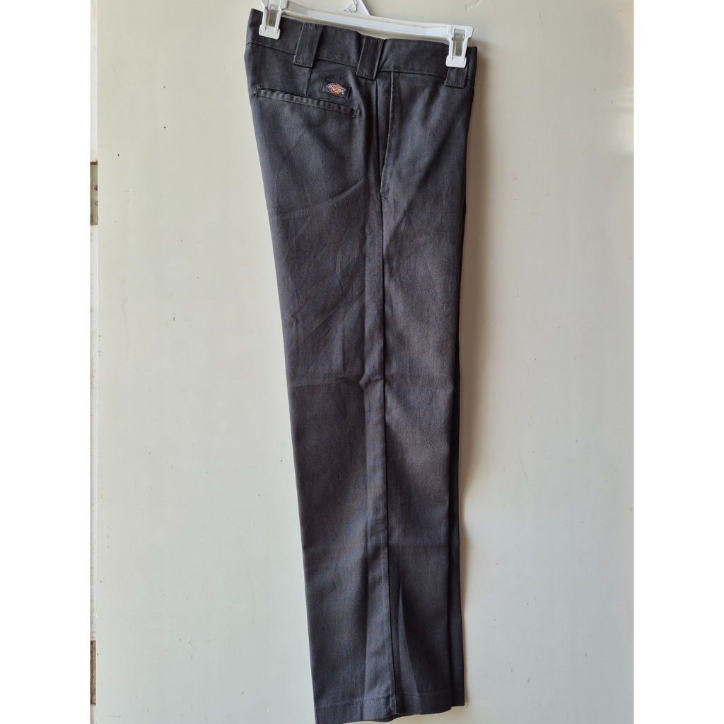 DICKIES 873 Flex Slim Fit Charcoal กางเกงชิโน่ผู้ชายไซส์ 28