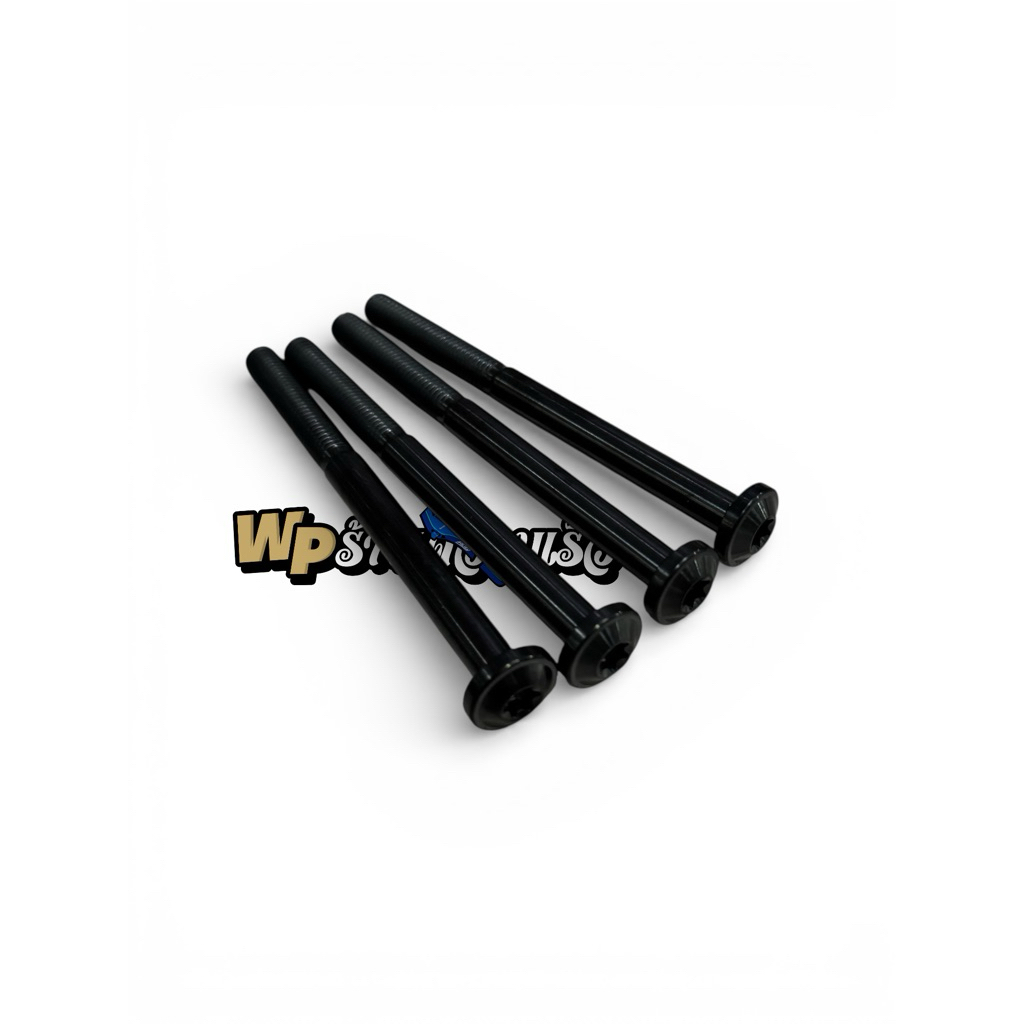 สลักเกลียวสีดําไทเทเนียม m8 / เกลียว 12 หัวใหญ่ (m8x90, m8x100, m8x110, m8x120) 9cm - 12cm