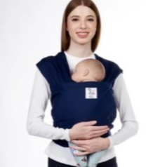 (PL) Geosbaby_q Babywrap Stretched BABY Carrier BABY Q - NAVY GEOS ห่อด้วยตนเอง