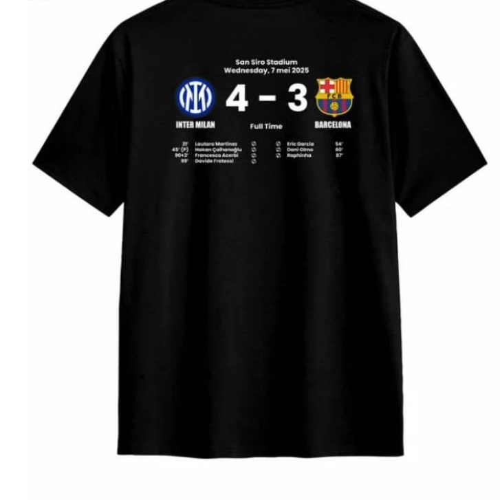 เสื้อยืด INTER MILAN VS BARCELONA 4-3, FUNNY PERSON