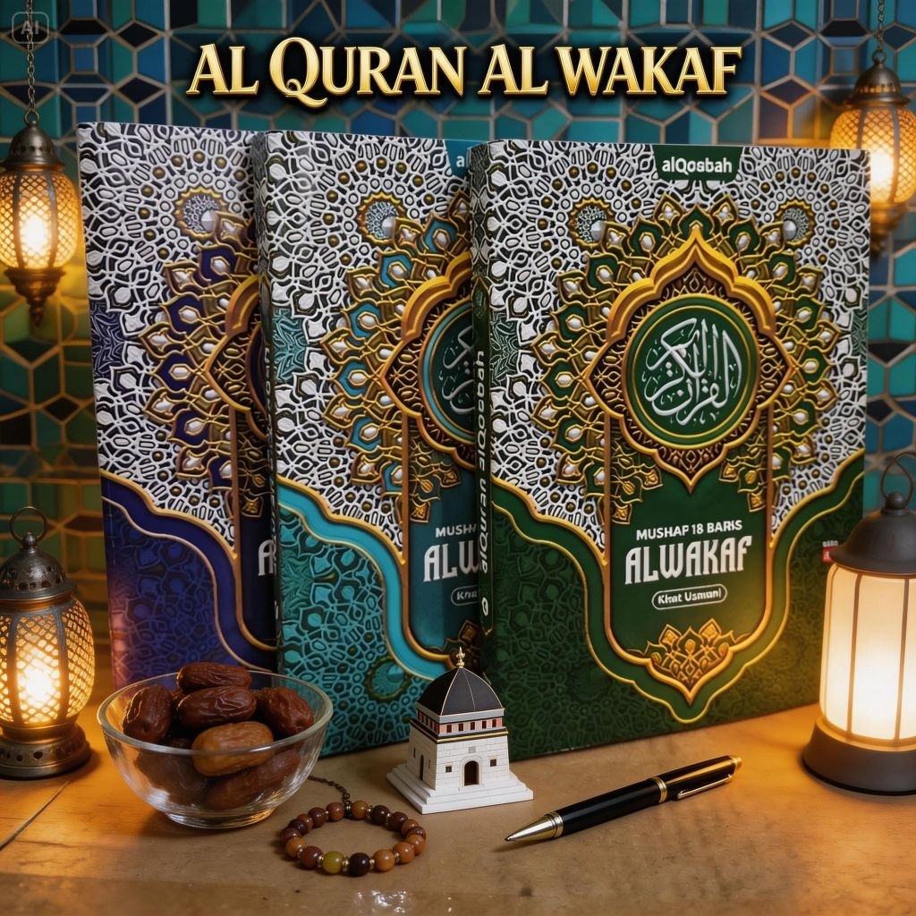 Al Quran Al Waqf / Al Quran Al มัสยิด Rasm Utsmani 15 เส้น / Al Quran ไม่ใช่แปลขนาดกลาง