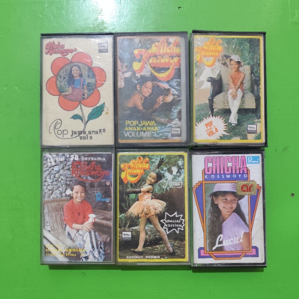 CHICHA KOESWOYO Cassette Album ขายแพ็ค 6 ตลับ (สําหรับ 6 ตลับ)