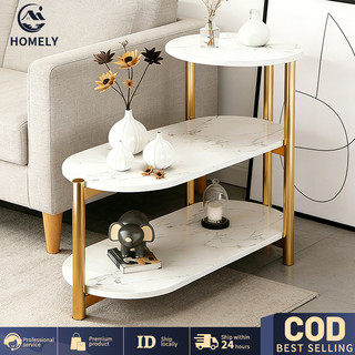 COD Meja Minimalis Bufet Marmer Kemewahan Ringan  Meja Kopi Meja Nakas Meja Tamu Furniture Ruang Tamu Meja Bundar Bulat Ruang Tamu Meja Pojok Bunga