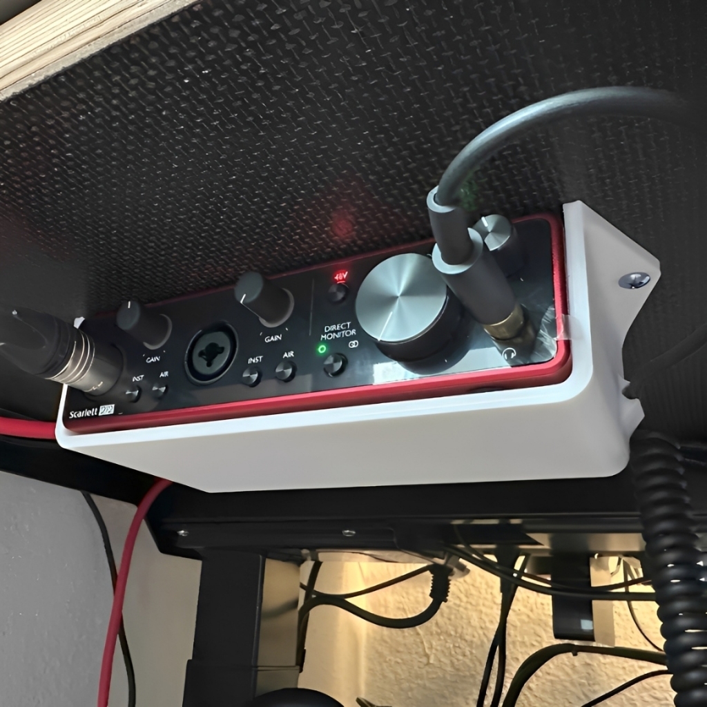 Focusrite 2i2 (รุ่นที่ 3) Scarlett Underdesk Mount Holder Accessories - A3D