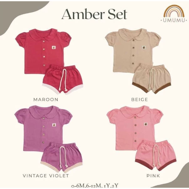 GENERAL- AMBER MONKEY CLOTHES SET 0-6M ถึง 2 ปี