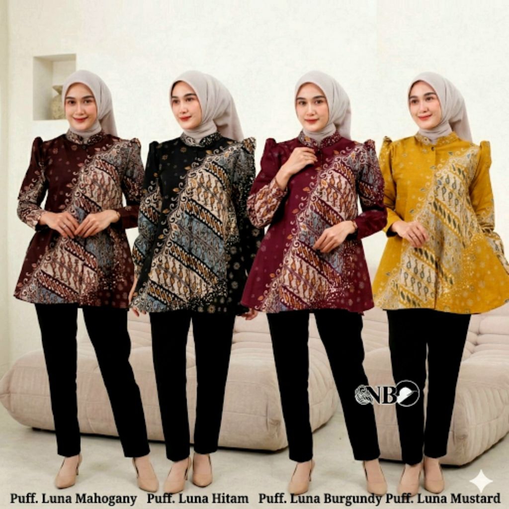 AMANDA MONALISA MODERN WOMENS BATIK CLOTHES M, L, XL ของแท้จาก PEKALONGAN