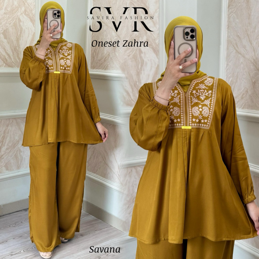 Zahra Pants Set & Zahra Skirt Set วัสดุ Twill Premium Original By SVR