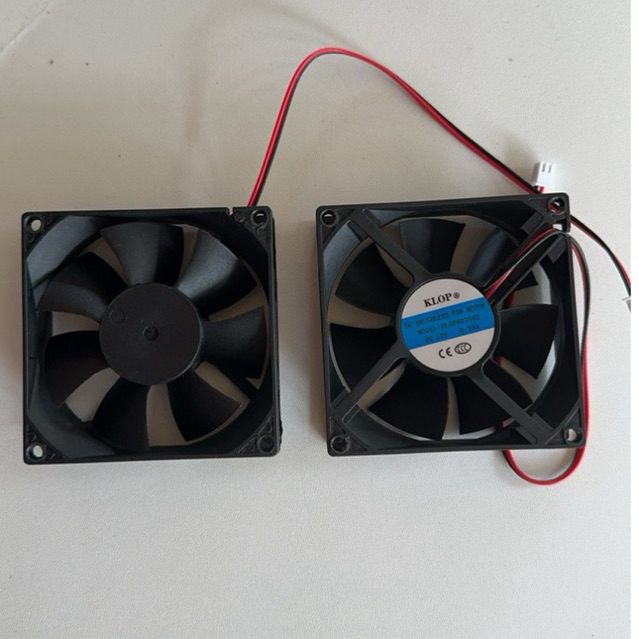 8x8 KLOP DC fan / 12vdc DC fan 8cmx8cm Klop คุณภาพดี