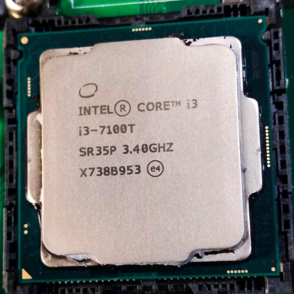 โปรเซสเซอร์ Intel core i3-7100T socet 1151 หน่วยแกะยังคงปกติ