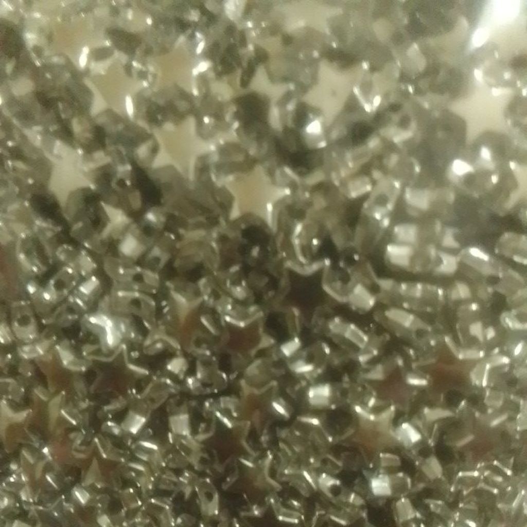 SILVER STAR BEAD 1 POUND