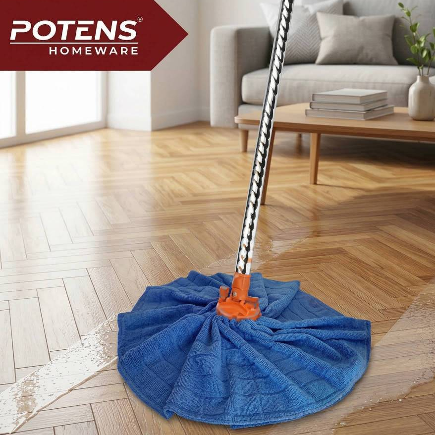 POTENTIAL MICROFIBER MOP PHPL-Y400-L STAINLESS HAND-RUST HIGH ABSORPTION