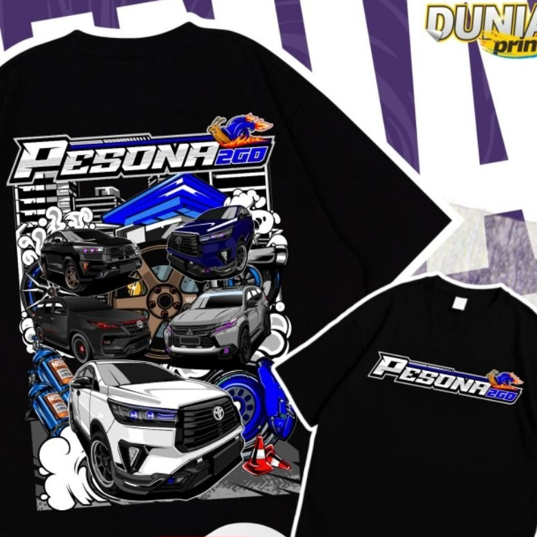 PESONA 2GD CAR TSHIRT INOVA REBORN 2GD RACING INDONESIA
