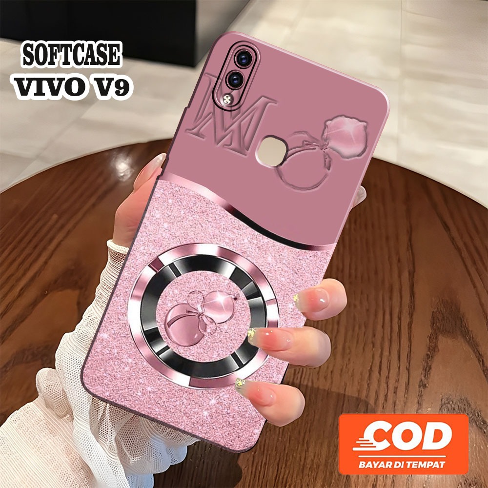 [JBCASE] ใหม่ล่าสุด VIVO V9 / VIVO V9 YOUTH SOFTCASE - Camera Protection - Aesthetic Case - macaroon
