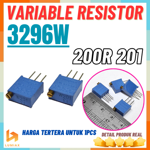 3296W 201 200R 200 Ohm multiturn adj Trimmer potentiometer 3296