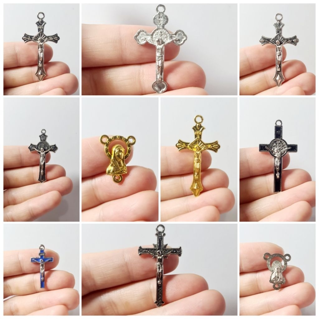CROSS PENDANT สําหรับ ROSARY/HERCES ROSARY BRACELET
