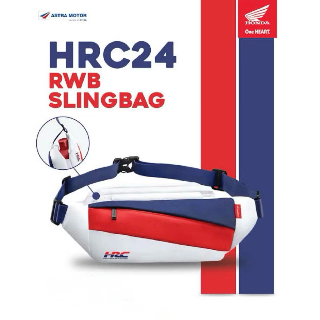 Honda ORI HRC 24 RWB Slingbag / HRC Honda Racing Sling Bag