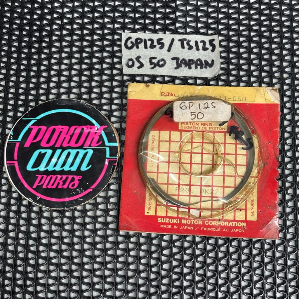แหวน PISTON TS125 GP125 TS GP 125 ของแท้จากญี่ปุ่น 12140-28011-050 OS 50