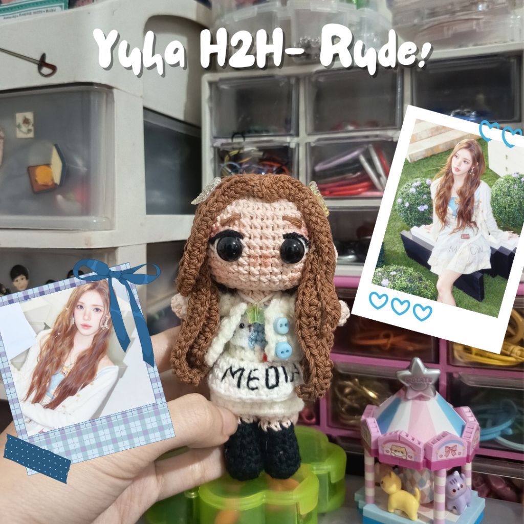 YUHA HEARTS2HEARTS/ YUHA H2H CROCHET DOLL/ AMIGURUMI/ BAGCHARM