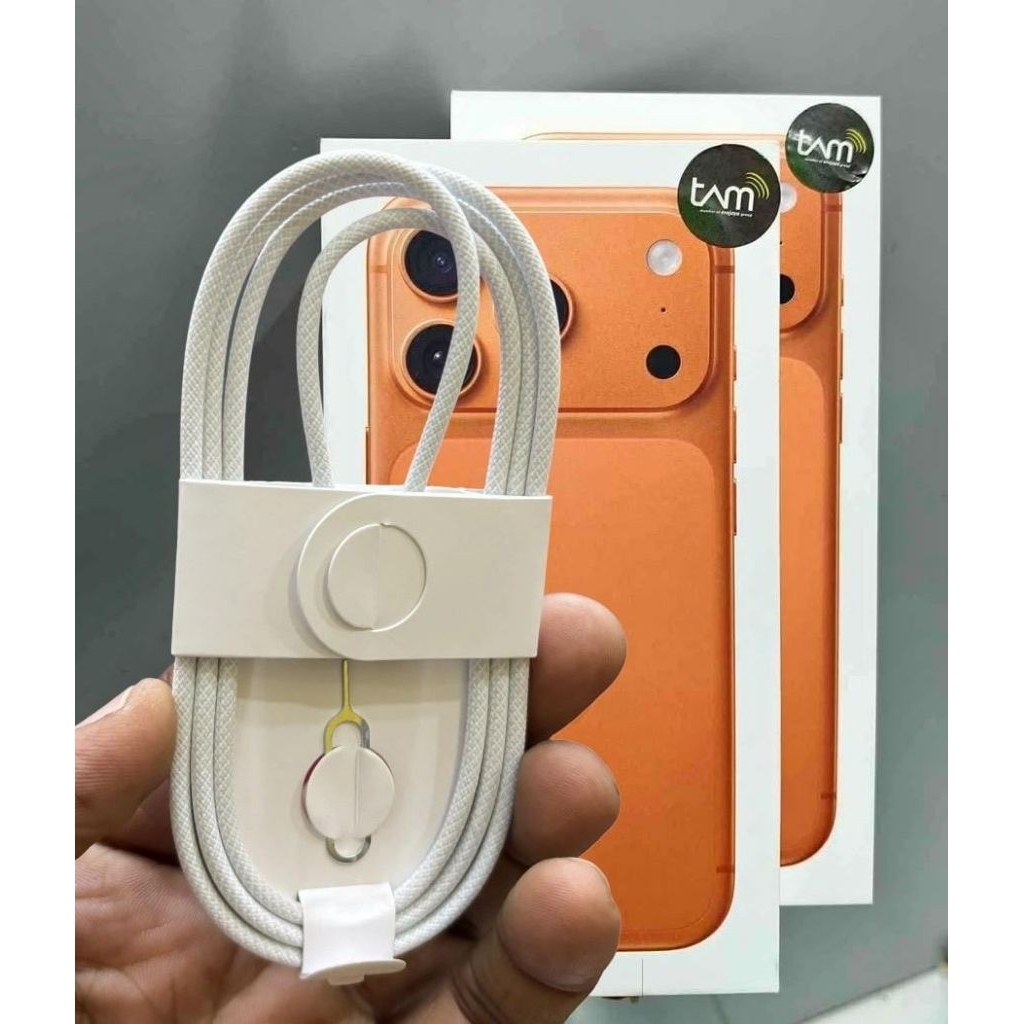 HP Original IPone 16/17 pro max Type C to C สายชาร์จเร็วสําหรับโทรศัพท์มือถือเดิม