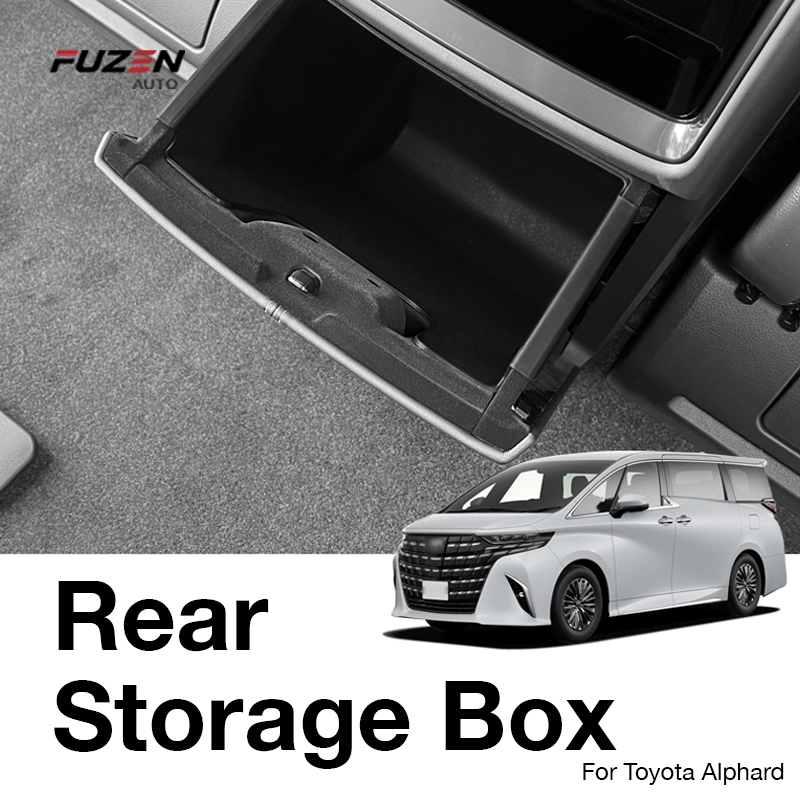 FUZEN - Toyota Alphard 40 กล่องเก็บของที่เท้าแขนด้านหลังถังขยะ