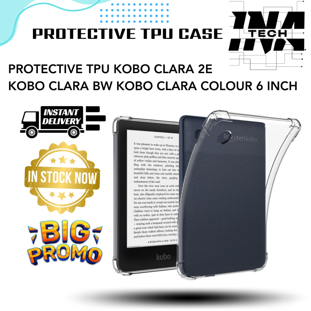 เคสป้องกัน TPU สําหรับ Kobo Clara 2E Kobo Clara BW Kobo Clara สี 6 นิ้วกันกระแทก
