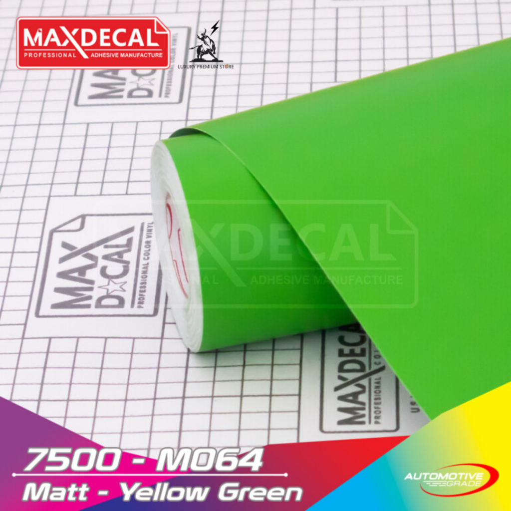 Maxdecal Yellow Green Matt Sticker 7500-M064