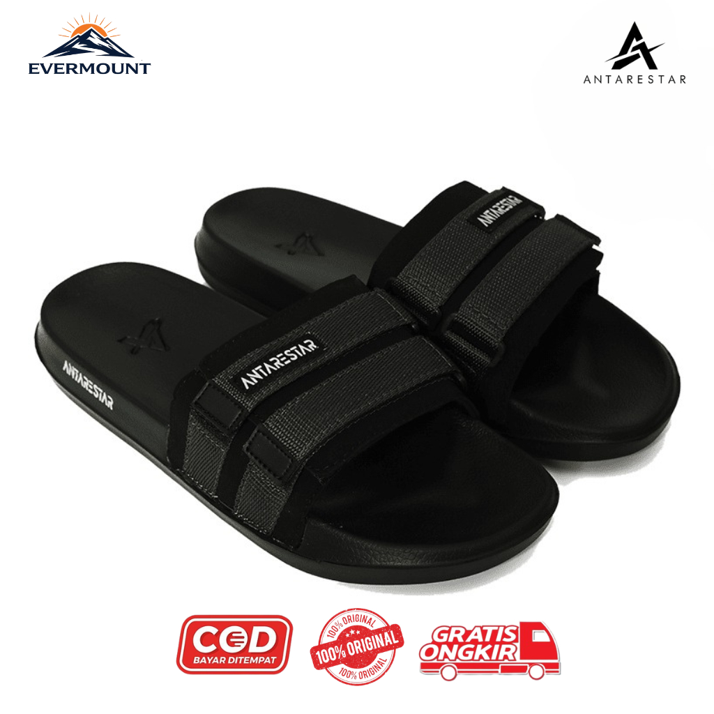 ANTARESTAR Kenzo Slip-On Sandals - รองเท้าแตะผู้ชาย/รองเท้าแตะ/รองเท้าแตะทุกวัน - KENZO Black/Army/M