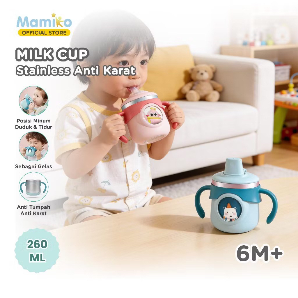 HILOLI - MAMIKO STAINLESS STEEL MILK CUP