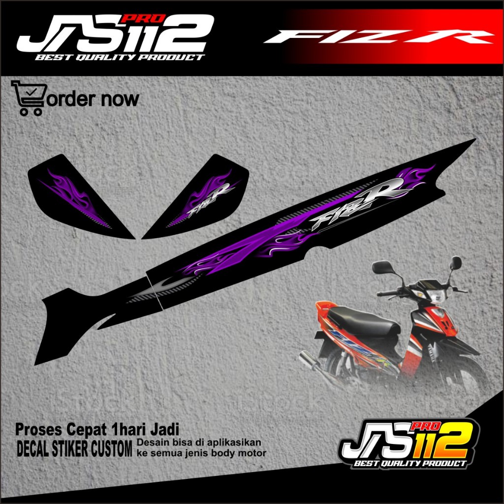 สติ๊กเกอร์ YAMAHA FIZ R STRIPING ดั้งเดิม, สติ๊กเกอร์ที่ผ่านมา, สติ๊กเกอร์ FIZ R, สติ๊กเกอร์ YAMAHA 