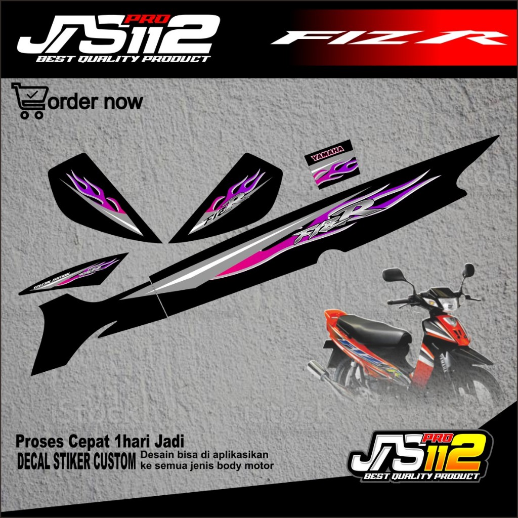 สติ๊กเกอร์ YAMAHA FIZ R STRIPING ดั้งเดิม, สติ๊กเกอร์ที่ผ่านมา, สติ๊กเกอร์ FIZ R, สติ๊กเกอร์ YAMAHA 