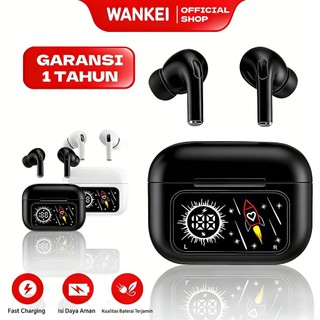 WANKEI LENTIVEN TWS Bluetooth Headset Bass Earphone Wireless V5.4 Smart Screen Active Noise Reduction ANC/ENC